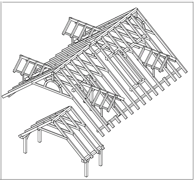 Projekt konstrukcji dachu